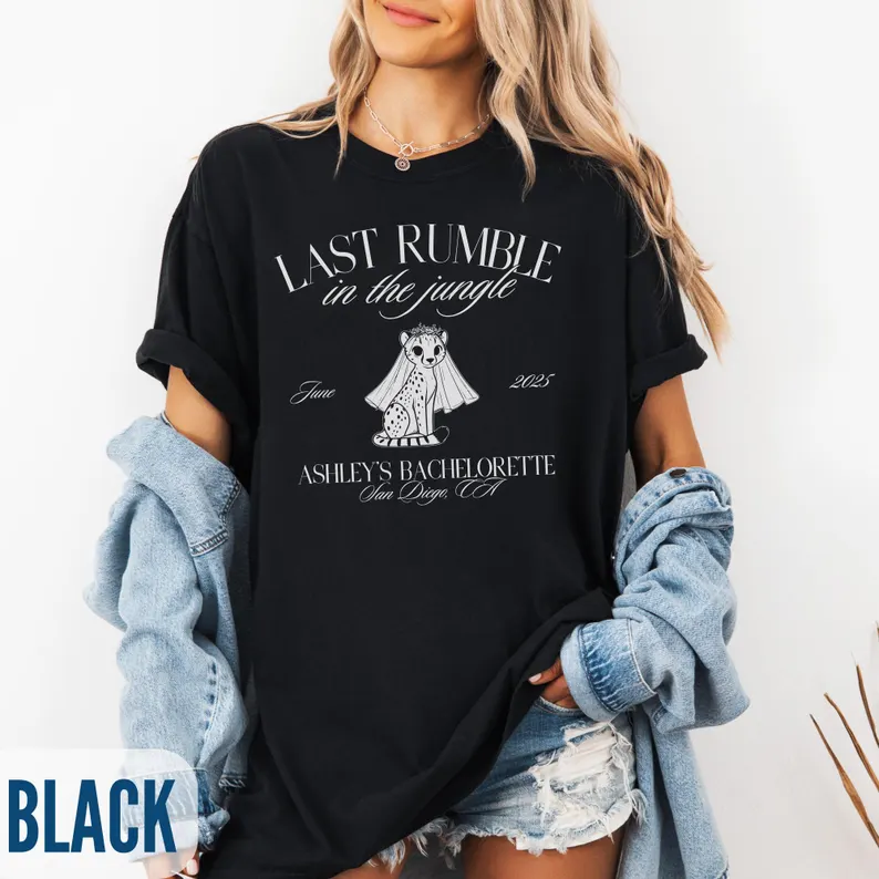Wild Animal Bachelorette Shirt – Personalized Bridal Party Top