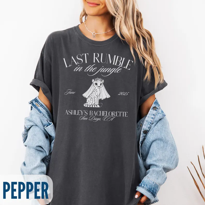 Wild Animal Bachelorette Shirt – Personalized Bridal Party Top