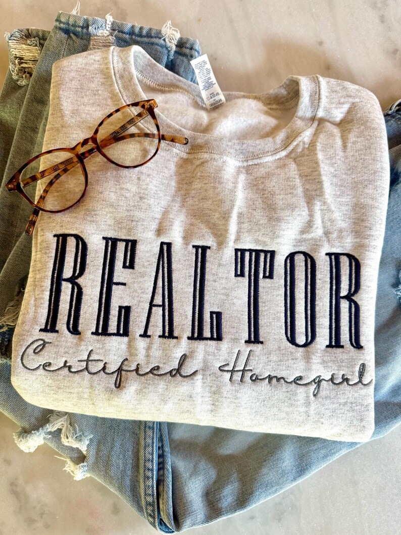 Realtor Crewneck – Embroidered Real Estate Agent Sweatshirt