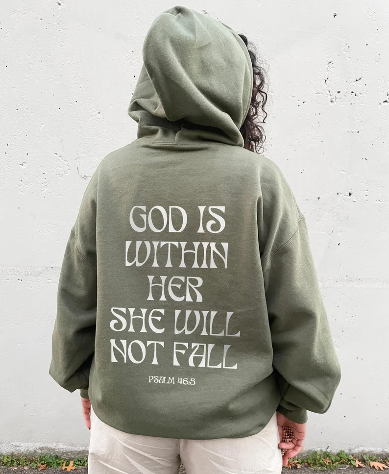 Christian Apparel with Jesus & Spiritual Message- Faith-Based Hoodie