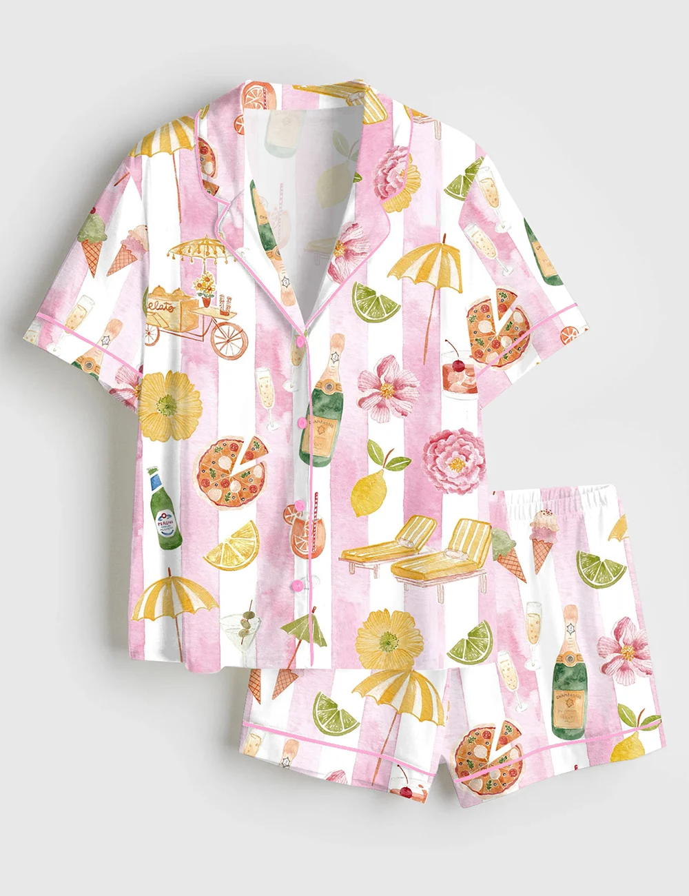 Women’s Italian Pool Party Pajama Set