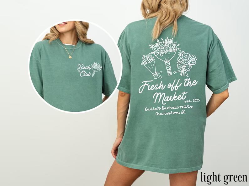 Fresh Off The Market Bachelorette Shirts Floral Bachelorette Party Shirts - Bridal Party Tee