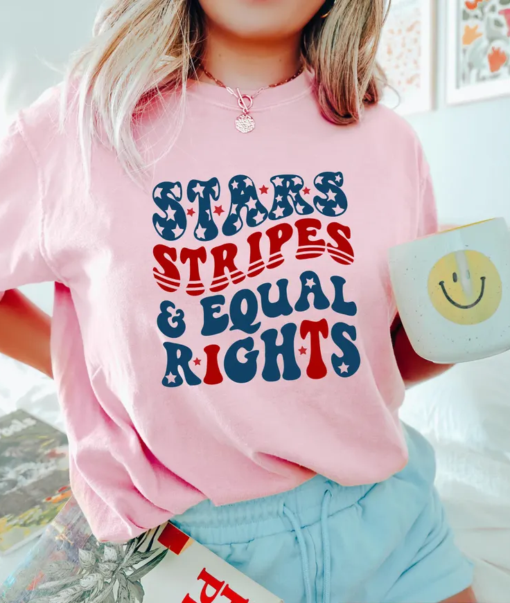 Patriotic Feminist 4th of July Shirt – Stars, Stripes & Equal Rights