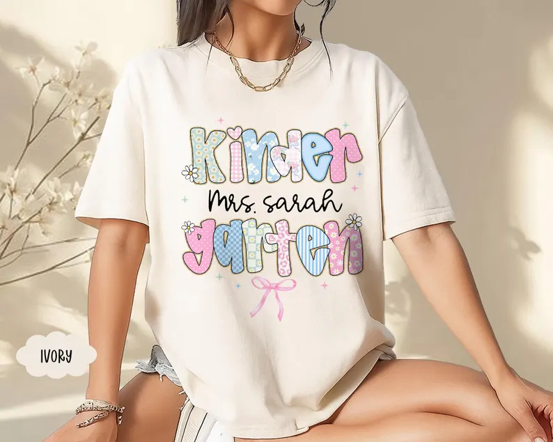 Personalized Teacher Name Shirt – Back to School Custom Tee