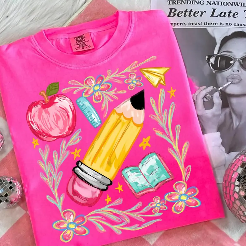 Preppy Coquette Back to School Shirt – Cute First Day Tee