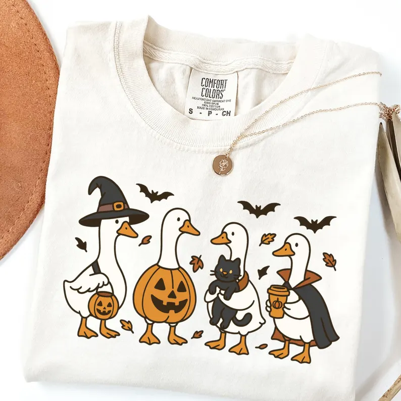 Comfort Colors Halloween Graphic Tee- Silly Goose Shirt