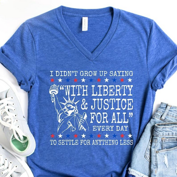 Liberty & Justice for All Tee – Human Rights 4th of July Shirt