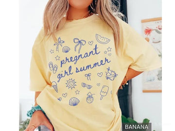 Summer Baby Shower Tee – Pregnancy Reveal & Announcement Shirt