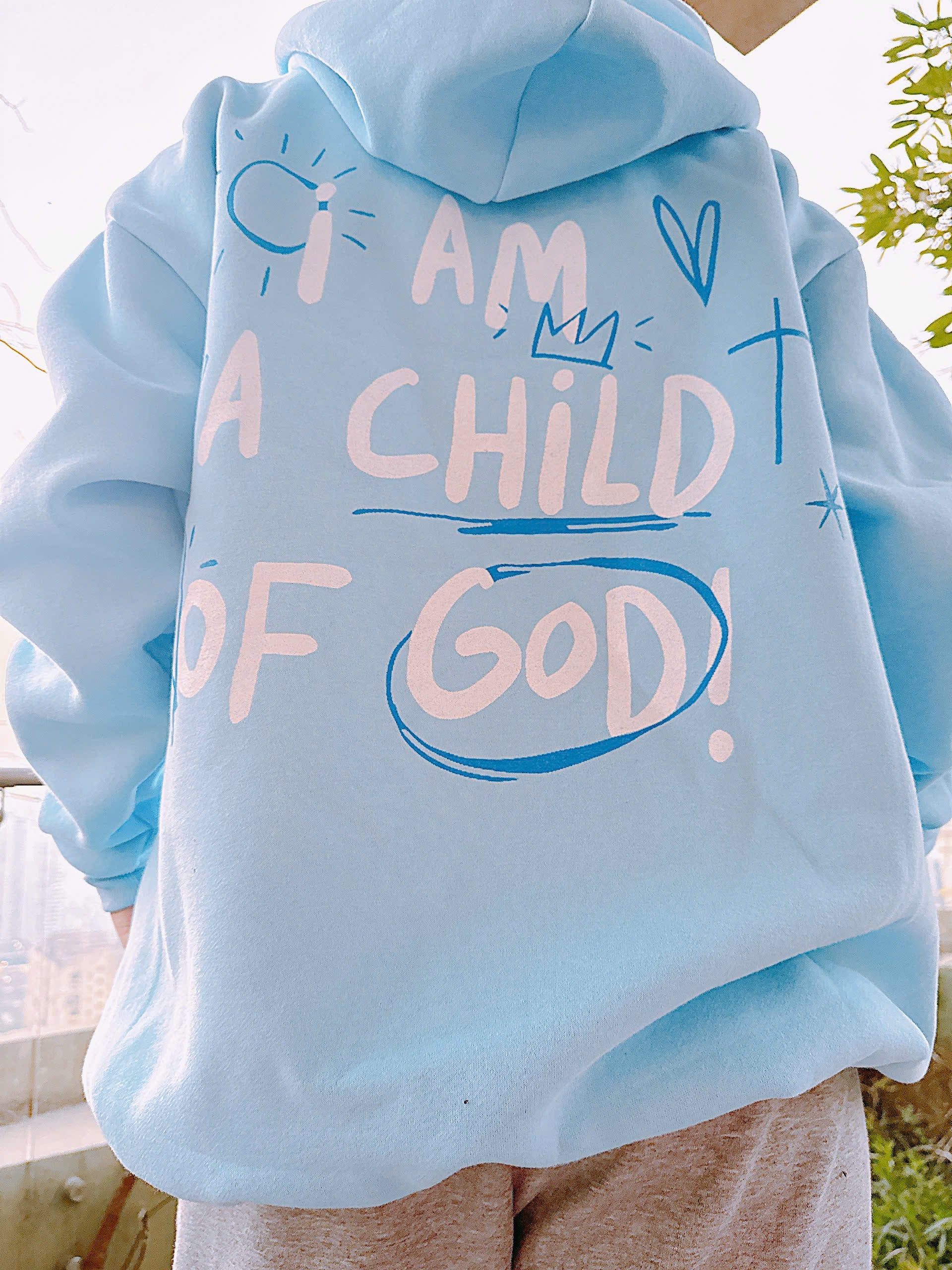 Child of God Faith Blue Unisex Hoodie