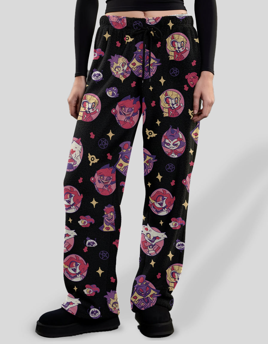 Hazbin Hotel Chibi Characters Pajama Pants