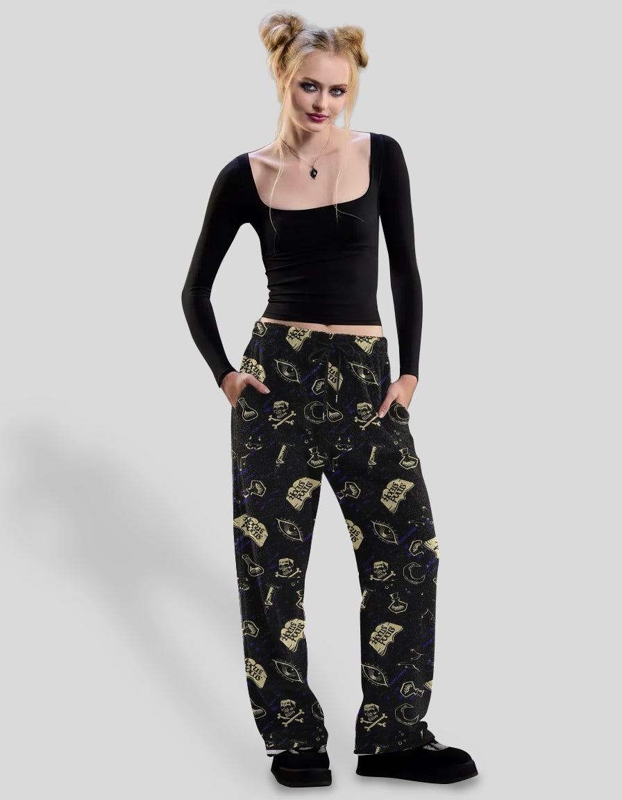 Hocus Pocus  Drawstring Elastic Waistband Pajama Pants