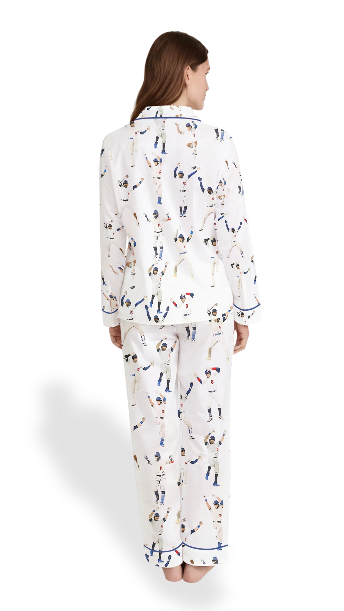 Women’s Baseball League Satin Pajama Set