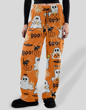 New Anime Stitch Pajama Boo Halloween Pajama Pants Autumn Winter Loungewear Trouser