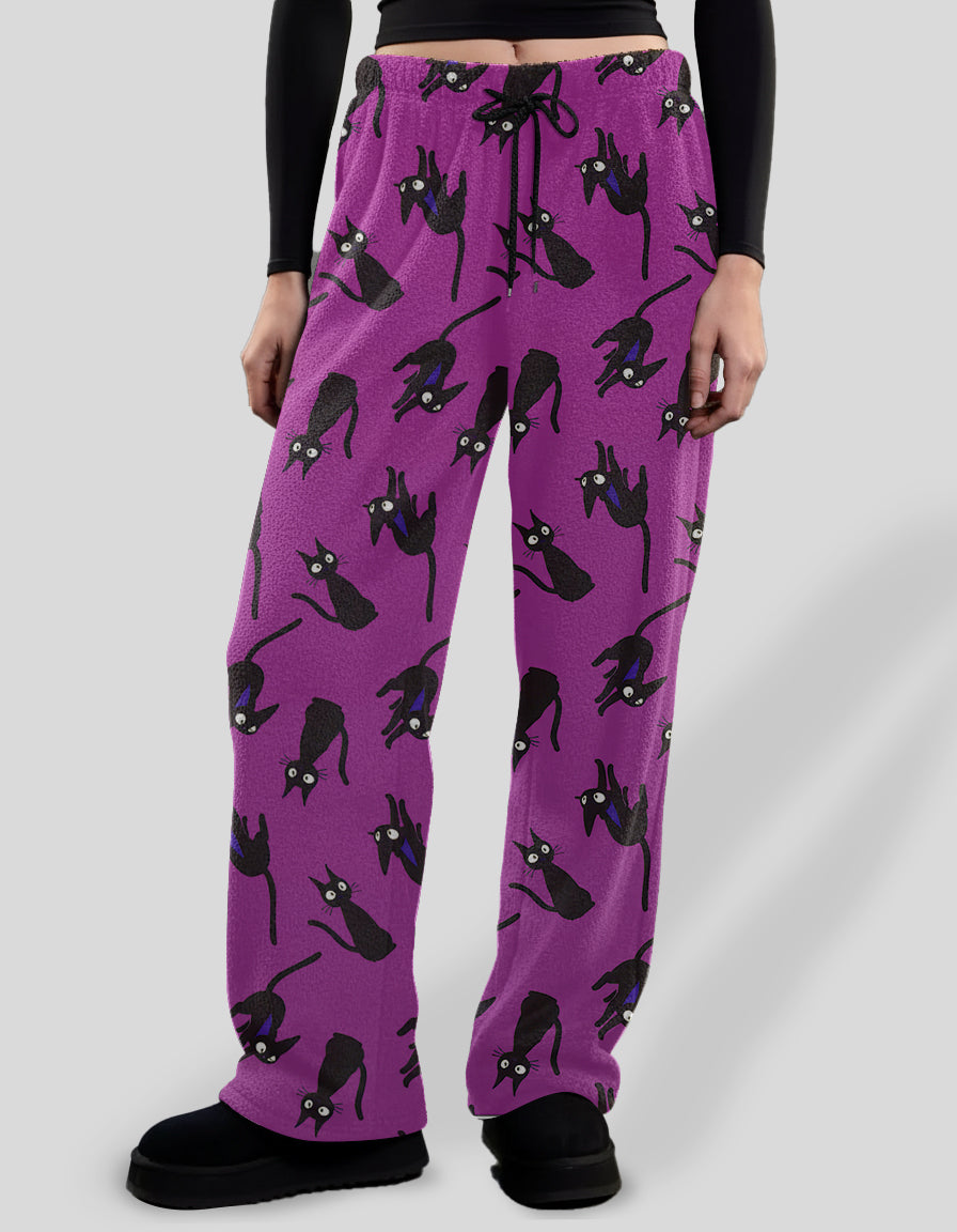 Cute Black Cat Pajama Pants