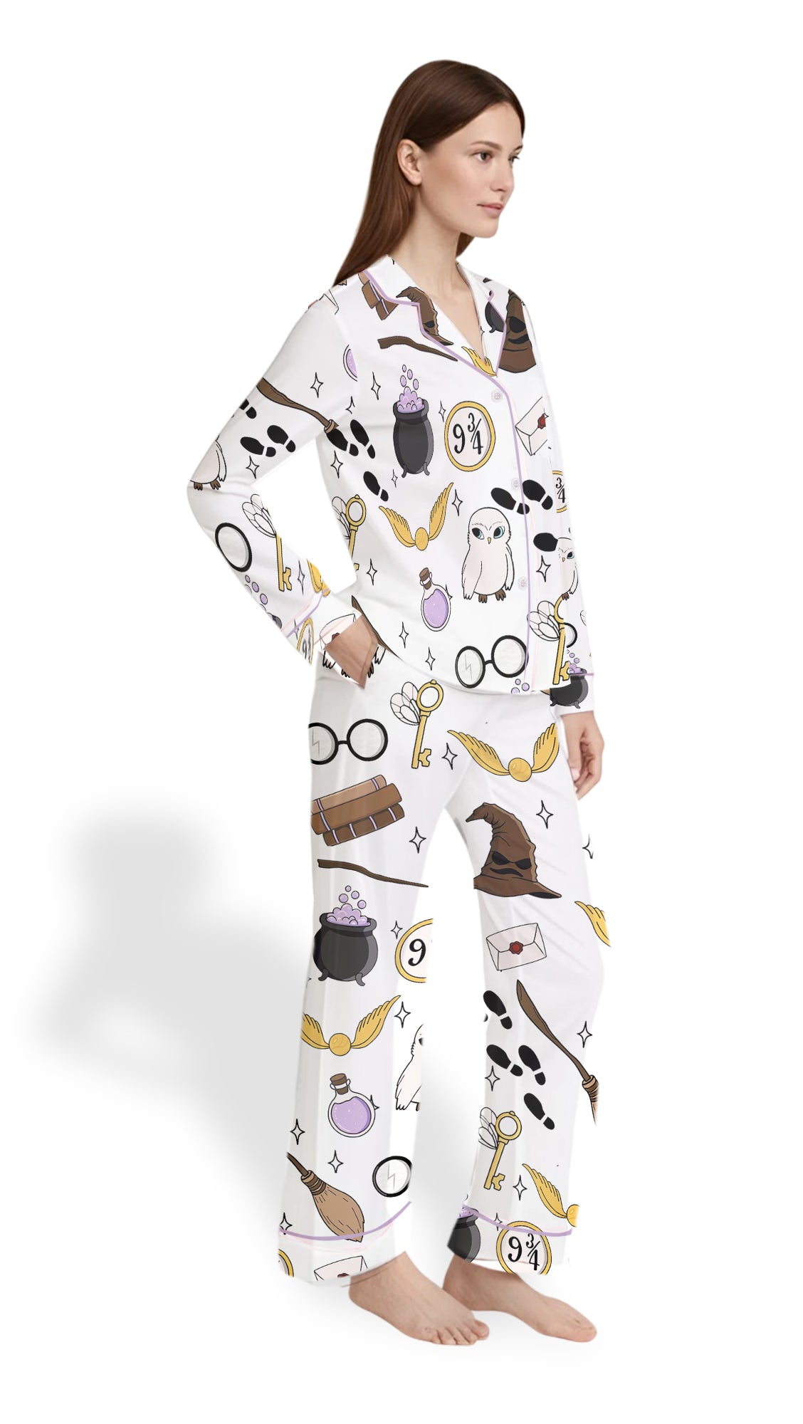 Women’s Wizards Magic Academy Cotton Pajama Set