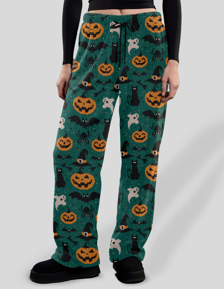 Spooky Halloween Wide Leg Lounge Pants