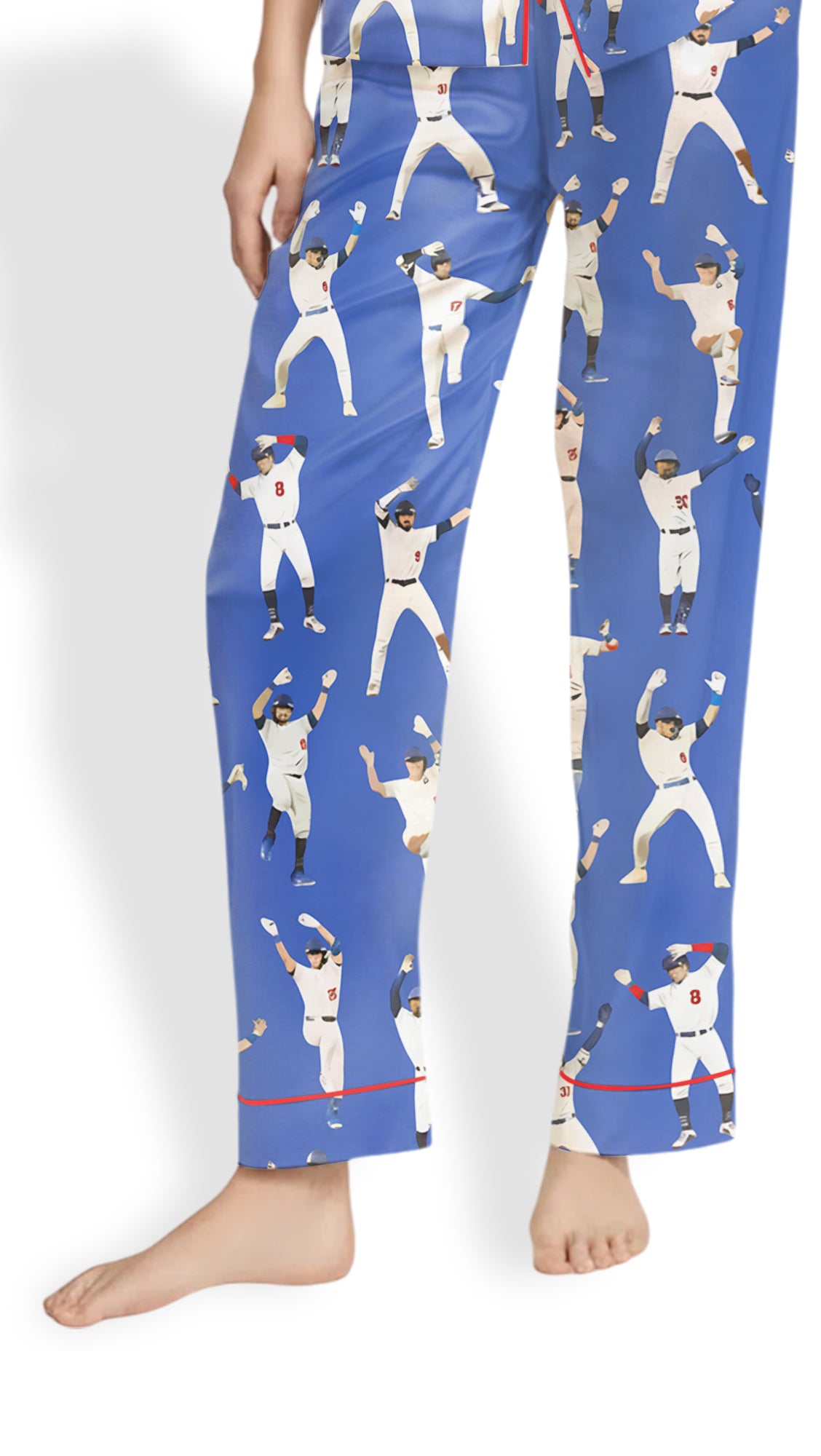 Women’s Baseball League Satin Pajama Set