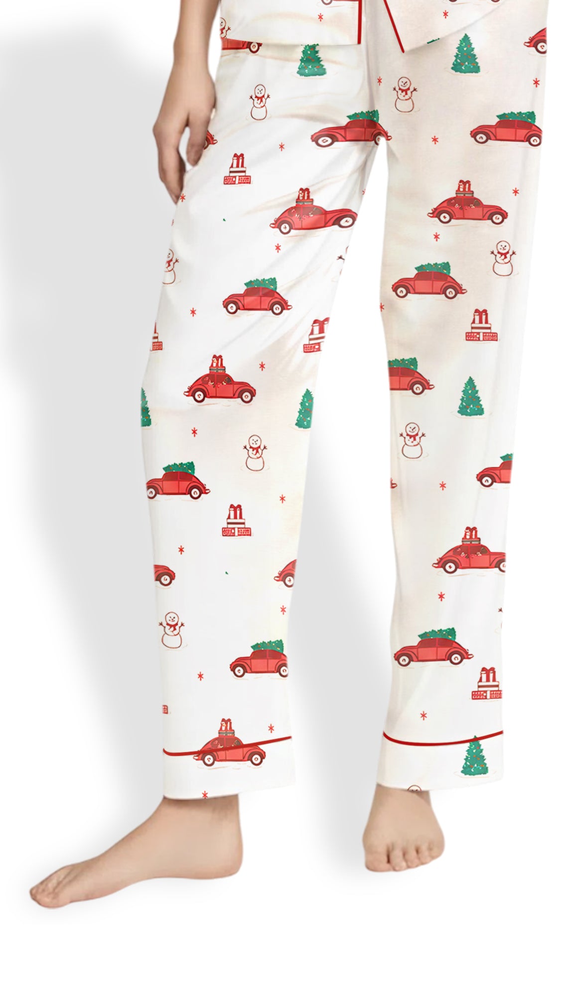 Red Holly Jolly Cruisers Women’s Satin Pajama Set
