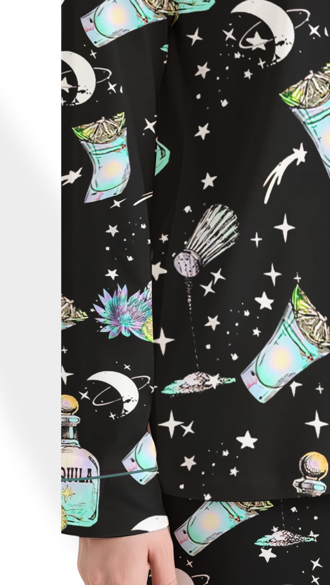 Witch Halloween Pajama Set - Satin Spooky Party PJs