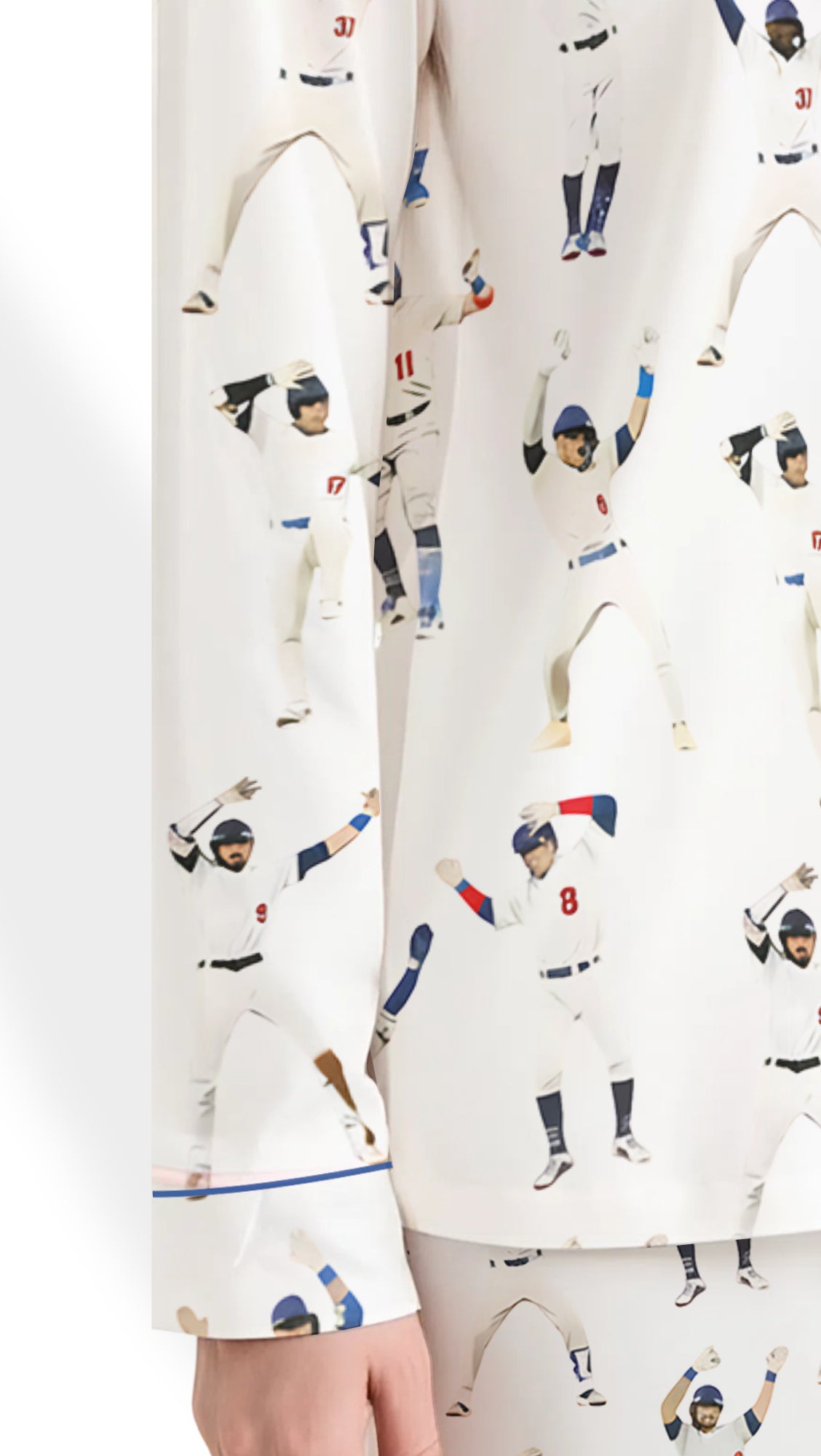 Women’s Baseball League Satin Pajama Set