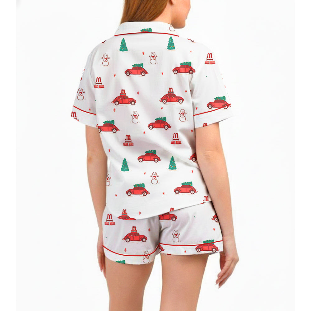 Red Holly Jolly Cruisers Women’s Satin Pajama Set