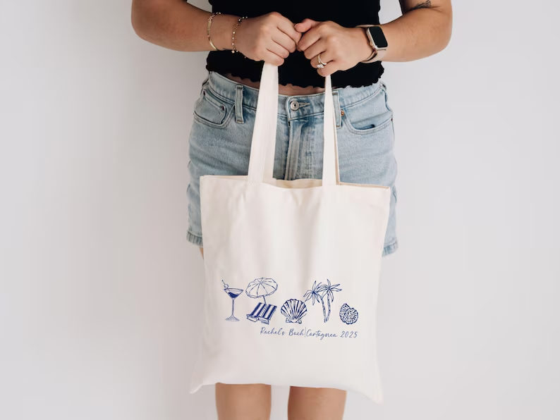 Last Toast on the Coast – Coastal Bachelorette Tote Bag