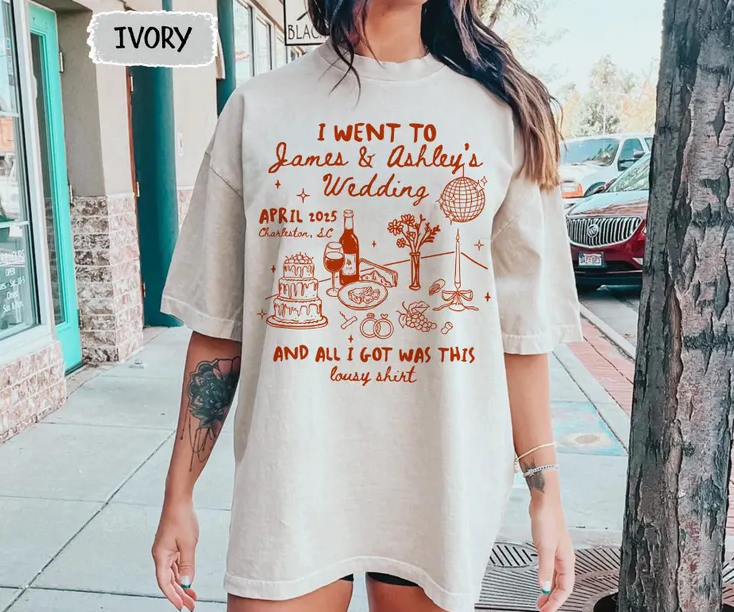 Custom Wedding Shirt – Newlywed Gift & Bridal Party Tee