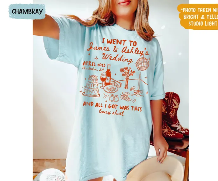 Custom Wedding Shirt – Newlywed Gift & Bridal Party Tee