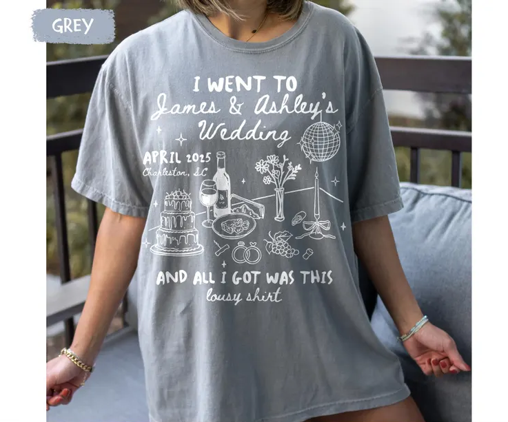 Custom Wedding Shirt – Newlywed Gift & Bridal Party Tee