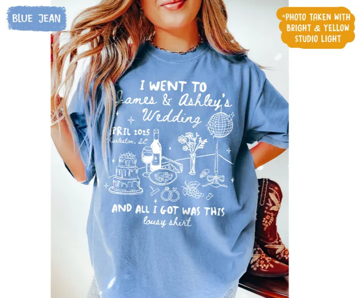 Custom Wedding Shirt – Newlywed Gift & Bridal Party Tee