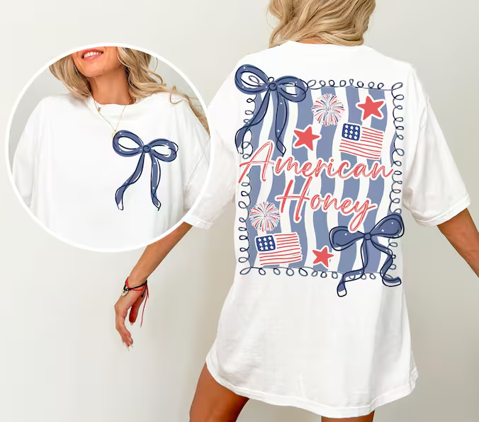 American Honey Coquette Tee – 4th of July Shirt