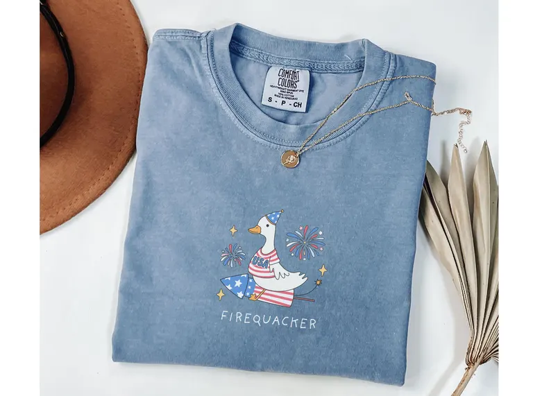 Firequacker Goose Tee – Funny 4th of July Shirt (Comfort Colors®)