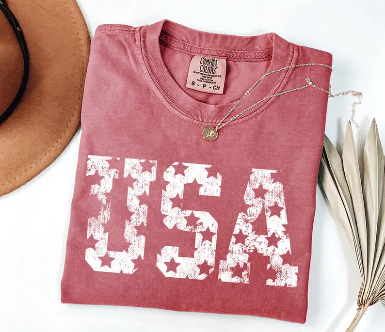 USA Lover Shirt – Retro Comfort Colors T-Shirt
