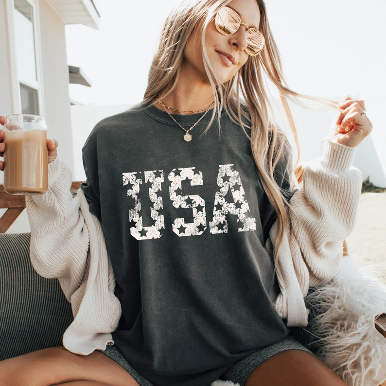 USA Lover Shirt – Retro Comfort Colors T-Shirt