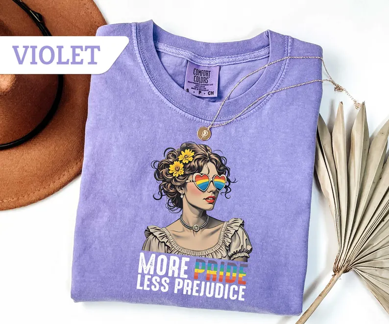More Pride Less Prejudice Tee – Comfort Colors® Pride Shirt
