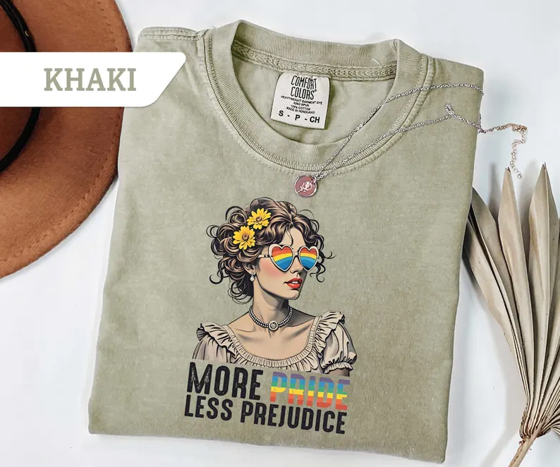 More Pride Less Prejudice Tee – Comfort Colors® Pride Shirt