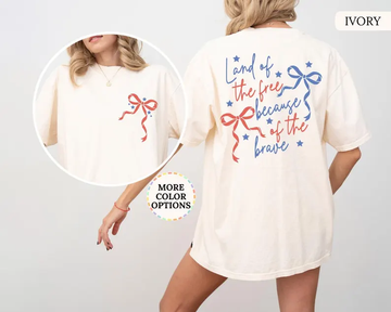 Coquette USA Tee – Land of the Free, Brave 4th of July