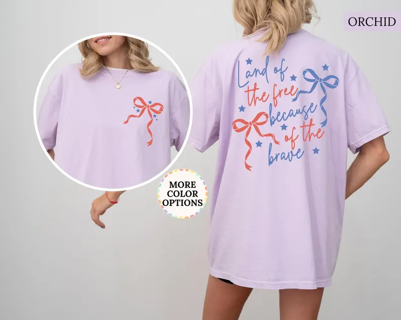 Coquette USA Tee – Land of the Free, Brave 4th of July