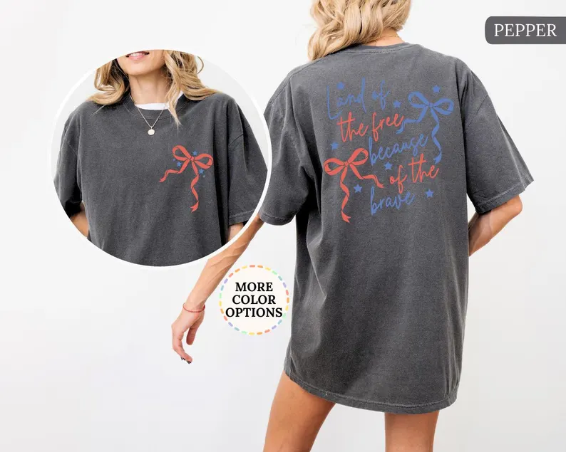 Coquette USA Tee – Land of the Free, Brave 4th of July