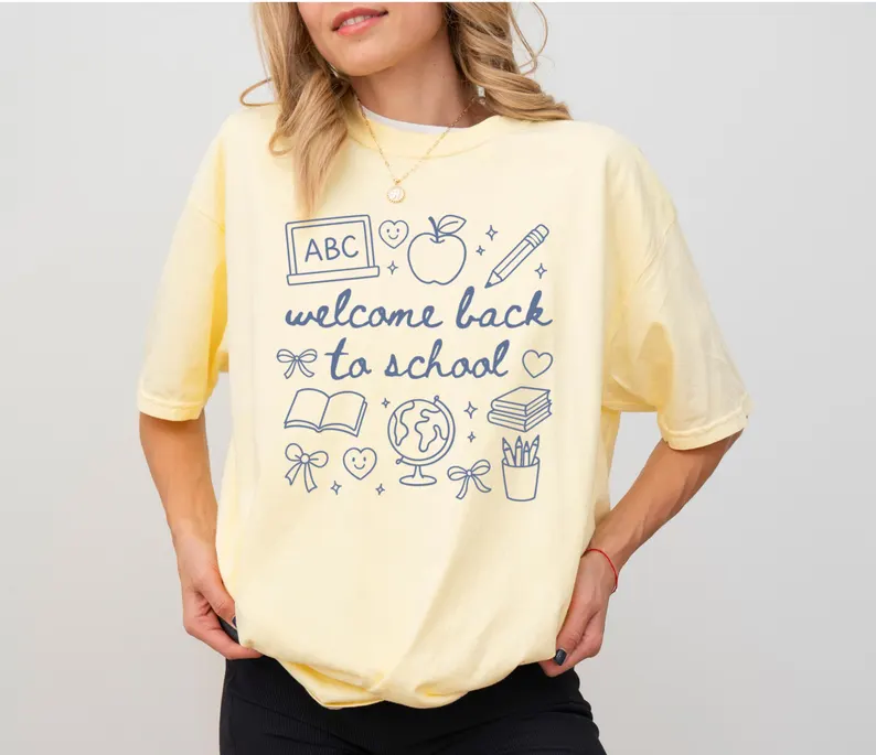 Welcome Back to School Shirt – Comfort Colors® Teacher Tee
