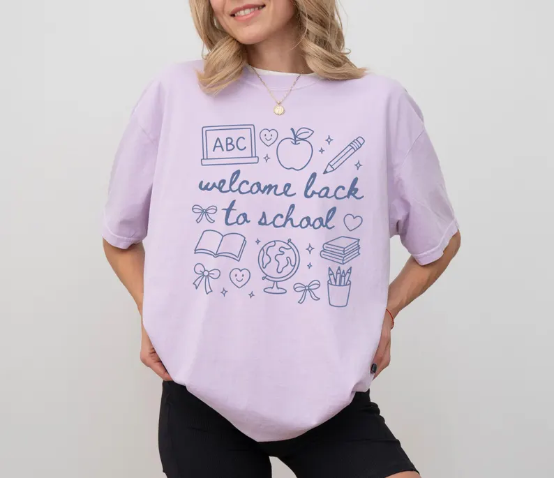 Welcome Back to School Shirt – Comfort Colors® Teacher Tee
