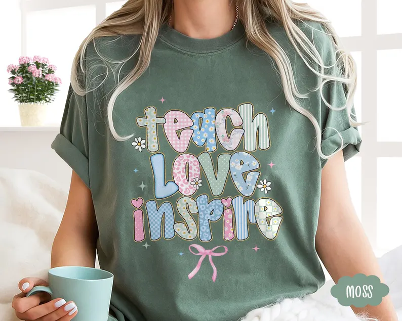 Teach Love Inspire Shirt – Comfort Colors® Teacher Tee