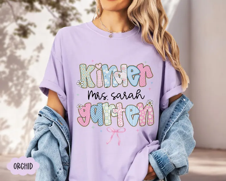 Personalized Teacher Name Shirt – Back to School Custom Tee