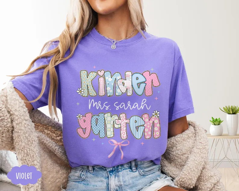 Personalized Teacher Name Shirt – Back to School Custom Tee