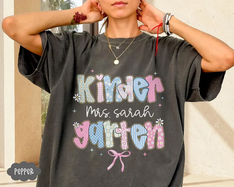 Personalized Teacher Name Shirt – Back to School Custom Tee