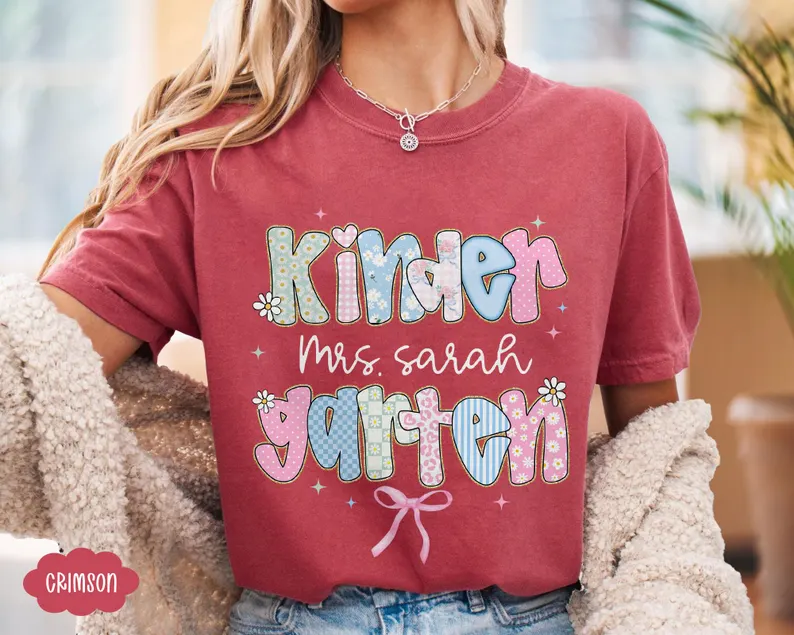 Personalized Teacher Name Shirt – Back to School Custom Tee