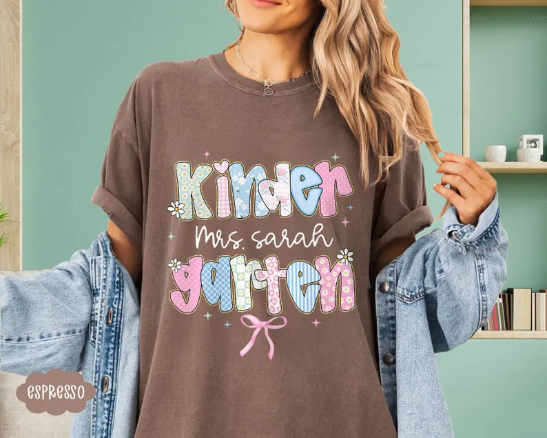 Personalized Teacher Name Shirt – Back to School Custom Tee