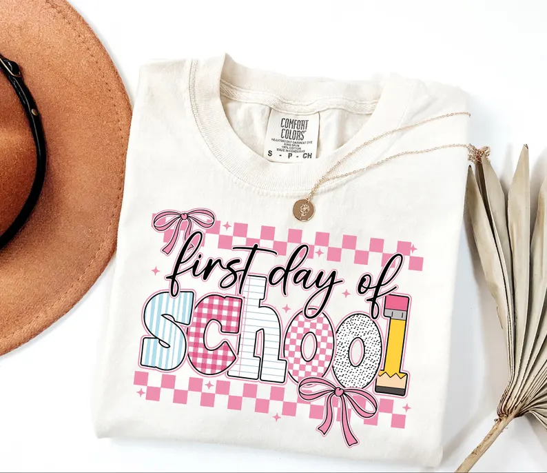 First Day of School Teacher Shirt – Comfort Colors® Team Tee