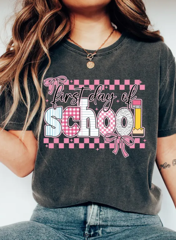 First Day of School Teacher Shirt – Comfort Colors® Team Tee