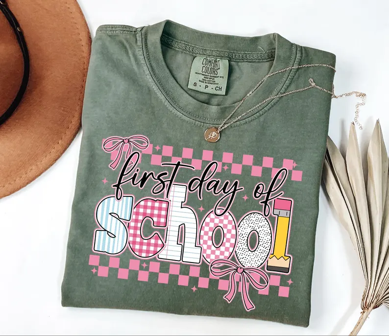 First Day of School Teacher Shirt – Comfort Colors® Team Tee